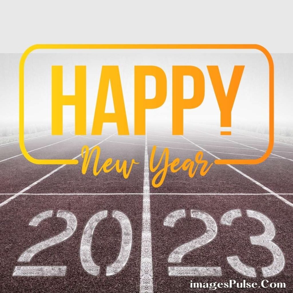 Happy New Year 2023 Running Track Photo