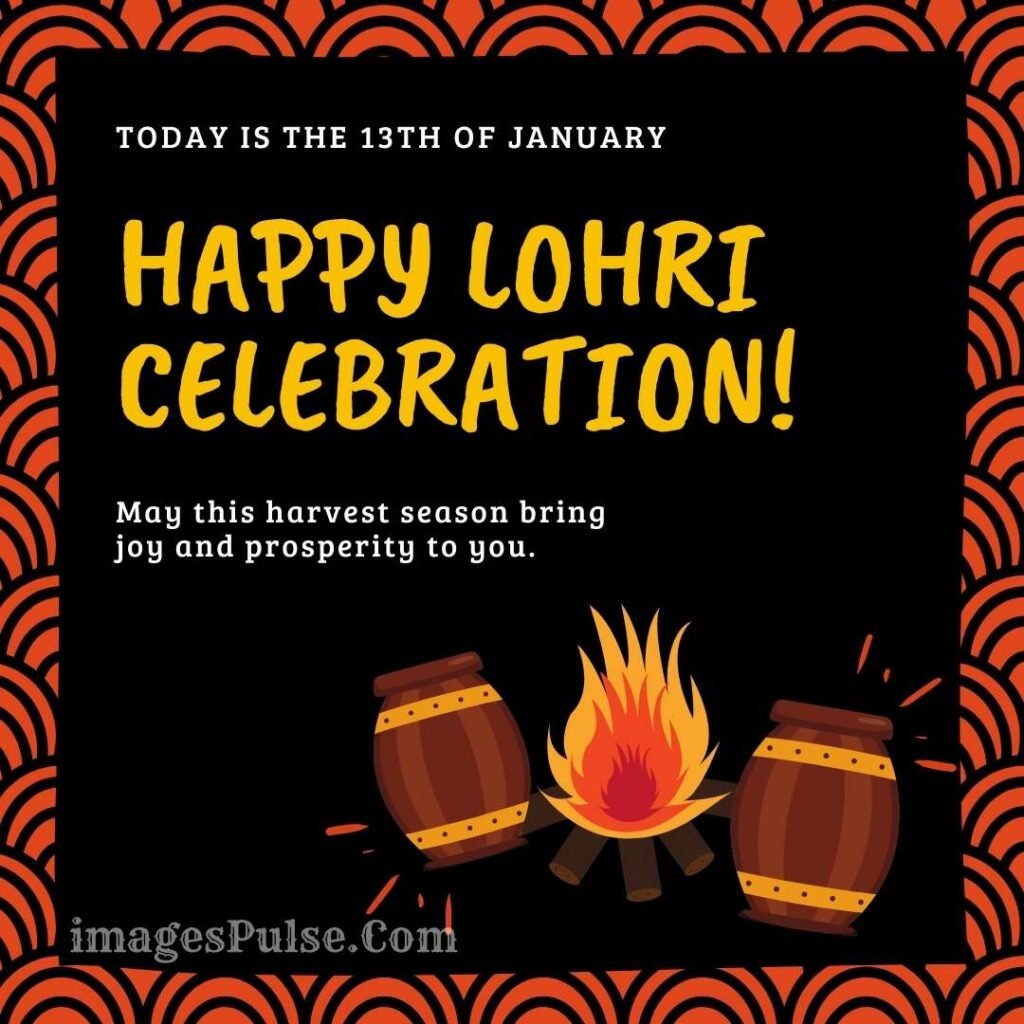 Happy Lohri Celebration on Fire