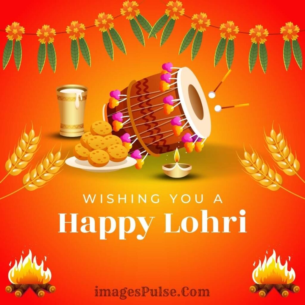 Happy Lohri Images With Dhol