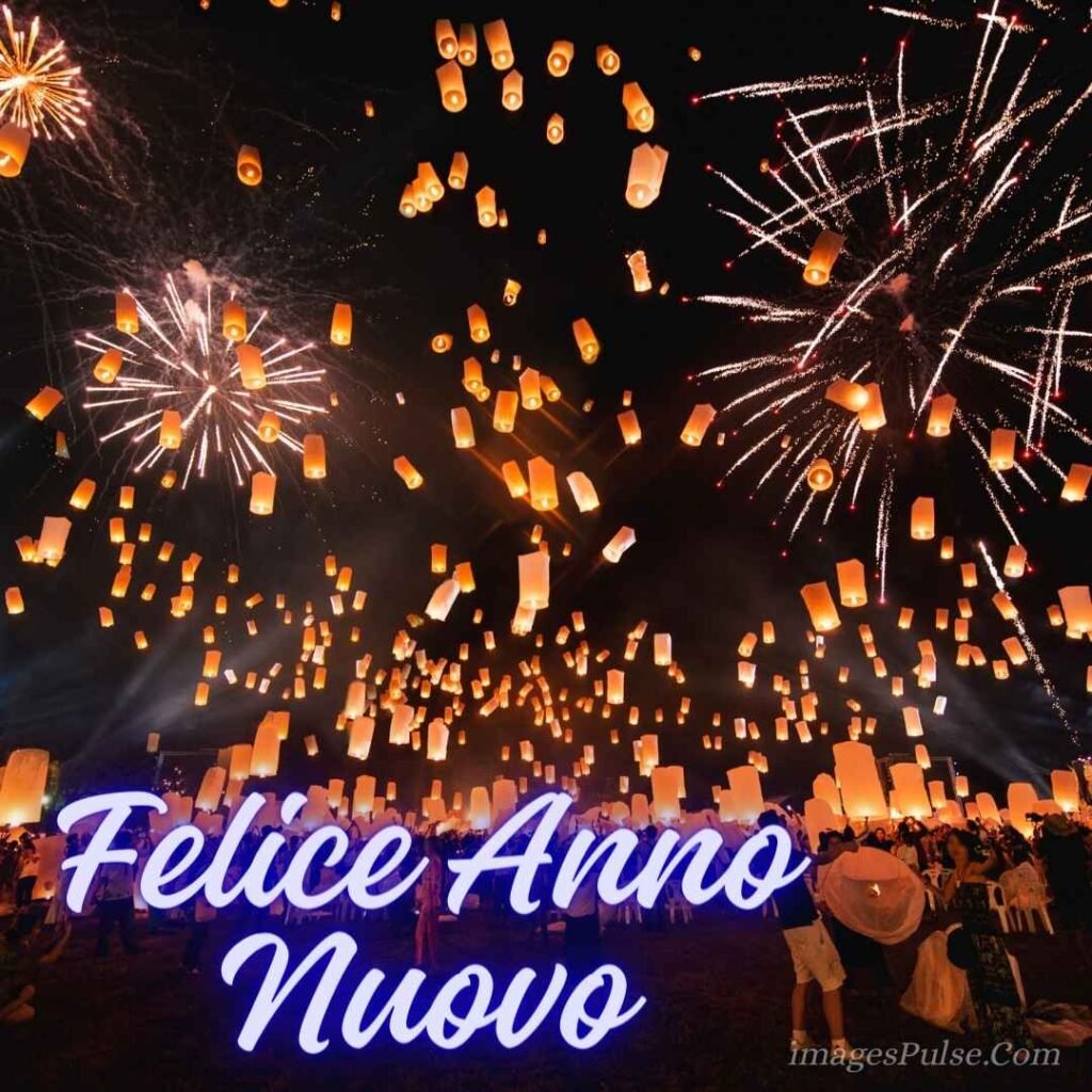 Felice Anno Nuovo with lights