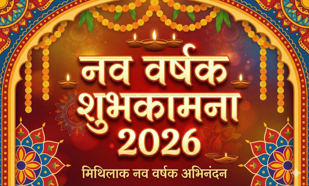 Happy New Year 2026 in Maithili