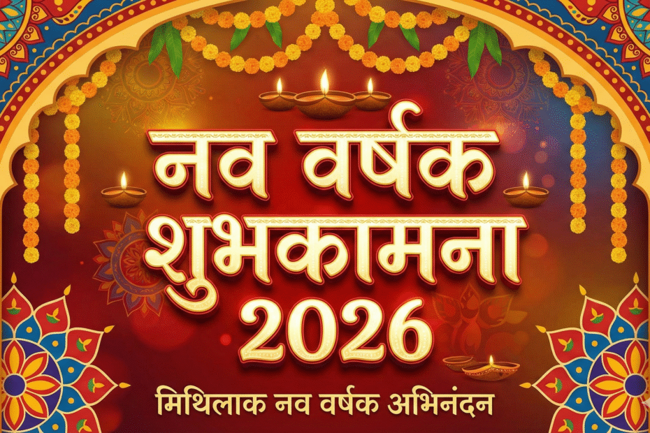 Happy New Year 2026 in Maithili