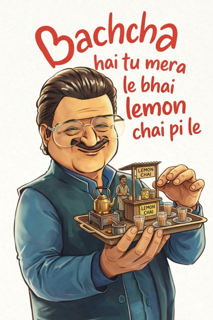 Bachcha hai tu mera le bhai lemon chai pi le